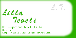 lilla teveli business card